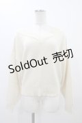 F&A / バックレースアップVネックニットプルオーバー Free OFF WHITE H-25-11-16-1059-LO-TO-NS-ZH