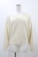 画像1: F&A / バックレースアップVネックニットプルオーバー Free OFF WHITE H-25-11-16-1059-LO-TO-NS-ZH (1)
