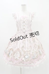 Angelic Pretty / Alice in WonderLandジャンパースカート Free ピンク H-25-11-16-1008-AP-OP-NS-ZH