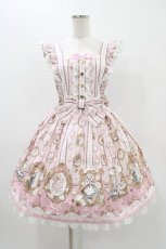 画像1: Angelic Pretty / Alice in WonderLandジャンパースカート Free ピンク H-25-11-16-1008-AP-OP-NS-ZH (1)