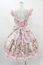画像2: Angelic Pretty / Alice in WonderLandジャンパースカート Free ピンク H-25-11-16-1008-AP-OP-NS-ZH (2)