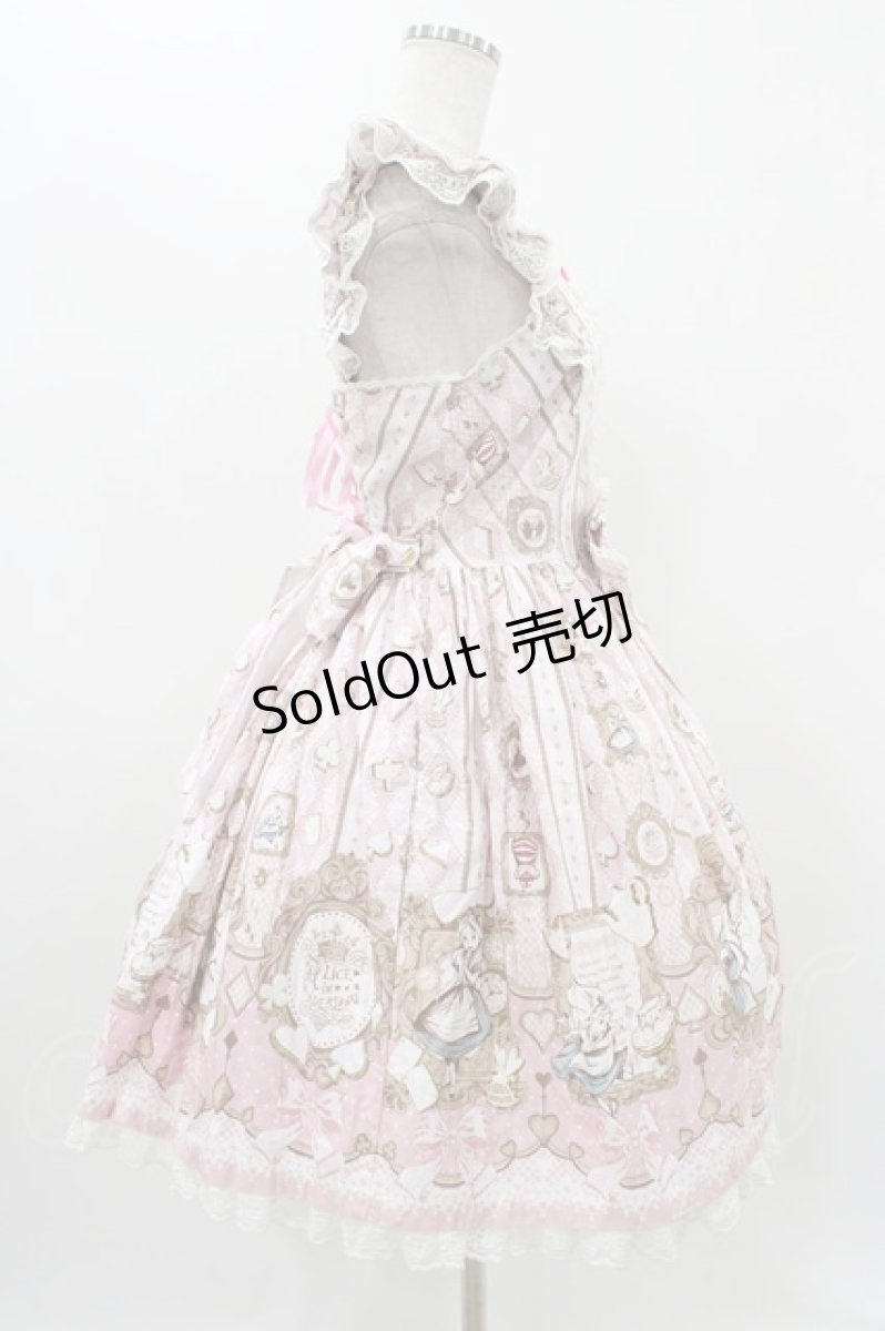 画像3: Angelic Pretty / Alice in WonderLandジャンパースカート Free ピンク H-25-11-16-1008-AP-OP-NS-ZH (3)