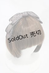 LAFARY / ドットチュールリボンカチューシャ  ブラック H-25-11-16-1002-0-AC-NS-ZH