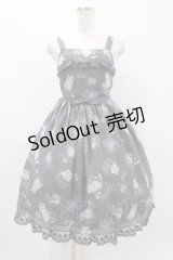 Angelic Pretty / Lady Cat Roomジャンパースカート FREE グレー H-25-11-16-1010-AP-OP-YZ-ZH