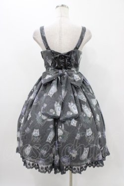 画像2: Angelic Pretty / Lady Cat Roomジャンパースカート FREE グレー H-25-11-16-1010-AP-OP-YZ-ZH