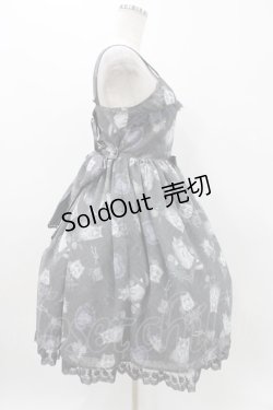 画像3: Angelic Pretty / Lady Cat Roomジャンパースカート FREE グレー H-25-11-16-1010-AP-OP-YZ-ZH