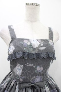画像4: Angelic Pretty / Lady Cat Roomジャンパースカート FREE グレー H-25-11-16-1010-AP-OP-YZ-ZH
