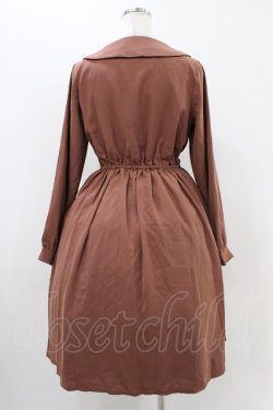 画像2: Fi.n.t / リボンタイ付きダブル釦ワンピース Free PINK BROWN H-25-11-16-1018-CA-OP-NS-ZH