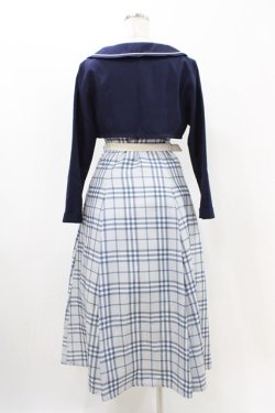 画像2: an another angelus / ジャケット付きダブル釦チェックワンピース Free NAVY×WH H-25-11-16-1019-CA-OP-NS-ZH