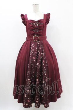 画像1: Hoshibako Works / コスモスハーモニージャンパースカート 表記なし ワイン H-25-11-16-1020-LO-OP-NS-ZH