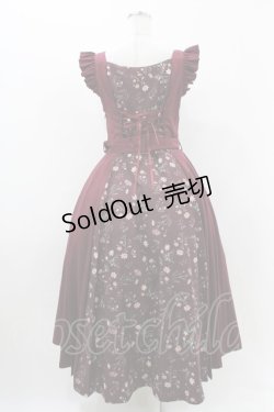 画像2: Hoshibako Works / コスモスハーモニージャンパースカート 表記なし ワイン H-25-11-16-1020-LO-OP-NS-ZH