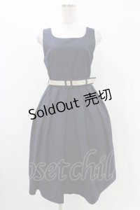 Fi.n.t / ロゴテープベルト使いジャンスカ Free Navy H-25-11-16-1021-CA-OP-NS-ZH