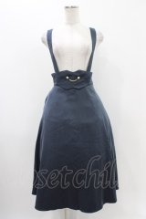 an another angelus / 釦チェーン使いサスペンダー付きフレアースカート Free BLUE GRAY H-25-11-16-1022-CA-SK-NS-ZH