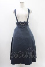 画像1: an another angelus / 釦チェーン使いサスペンダー付きフレアースカート Free BLUE GRAY H-25-11-16-1022-CA-SK-NS-ZH (1)