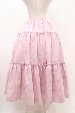 画像2: axes femme kawaii / ハートドット柄ティアードスカート M ピンク H-25-11-16-1024-AX-SK-SZ-ZH