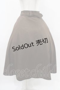 an another angelus / ベルト付きバックラッフルフレアースカート Free BROWN H-25-11-16-1025-CA-SK-NS-ZH