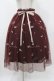 画像1: an another angelus / フラワーロゴ刺繍チュールスカート Free Bordeaux H-25-11-16-1026-CA-SK-NS-ZH (1)