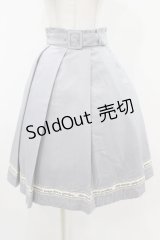 Fi.n.t / 裾ロゴテープ使いタックスカート Free BLUE GRAY H-25-11-16-1027-CA-SK-NS-ZH