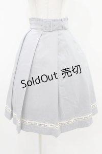 Fi.n.t / 裾ロゴテープ使いタックスカート Free BLUE GRAY H-25-11-16-1027-CA-SK-NS-ZH