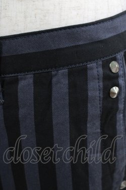 画像4: MILKBOY / ストライプボンテージパンツ S ブラック×グレー H-25-11-17-027-MB-PA-KB-ZH