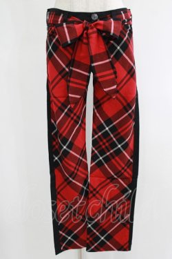 画像1: MILKBOY / チェック切替パンツ  黒×赤 H-25-11-17-028-MB-PA-KB-ZH