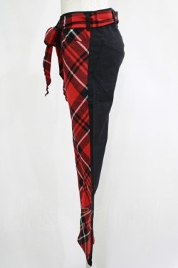 画像2: MILKBOY / チェック切替パンツ  黒×赤 H-25-11-17-028-MB-PA-KB-ZH