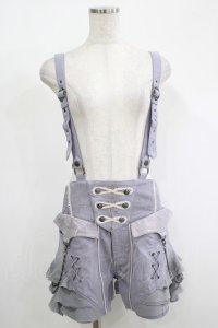 OZZ ANGELO / サス付ショートパンツ  グレー H-25-11-17-029-OO-PA-KB-ZH