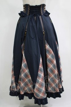 画像3: Ozz oneste / Rosy Crownスカート  紺 H-25-11-17-004-OO-SK-KB-ZH