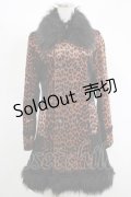 ALGONQUINS / レオパードコート  ブラウン×ブラック H-25-11-17-030-AL-CO-KB-ZH