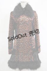 ALGONQUINS / レオパードコート  ブラウン×ブラック H-25-11-17-030-AL-CO-KB-ZH