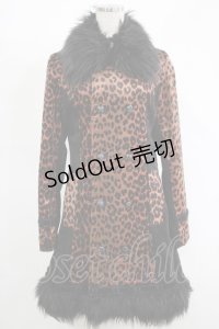 ALGONQUINS / レオパードコート  ブラウン×ブラック H-25-11-17-030-AL-CO-KB-ZH