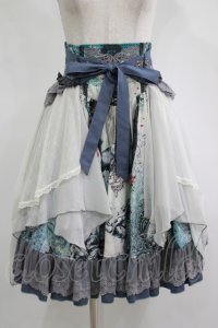 Ozz oneste / Valkrie神殿モチーフスカート  ブルー H-25-11-17-005-OO-SK-KB-ZH