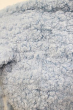 画像4: LISTEN FLAVOR / 猫耳肉球ファイヤーボアブルゾン  ライトブルー×ホワイト H-25-11-17-035-PU-JA-KB-ZH