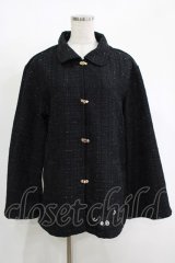 NieR Clothing / ラメツイードジャケット  黒 H-25-11-17-041-PU-JA-KB-ZH