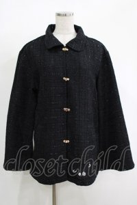 NieR Clothing / ラメツイードジャケット  黒 H-25-11-17-041-PU-JA-KB-ZH