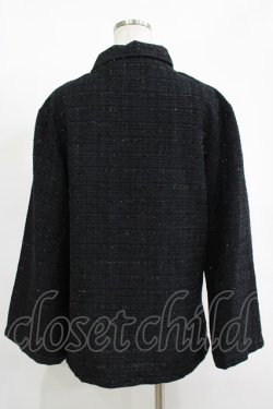 画像3: NieR Clothing / ラメツイードジャケット  黒 H-25-11-17-041-PU-JA-KB-ZH