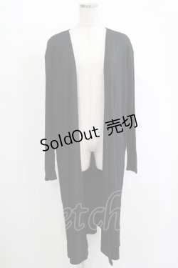 画像1: Deorart / ロングカーディガン  ブラック H-25-11-17-042-PU-TO-KB-ZH