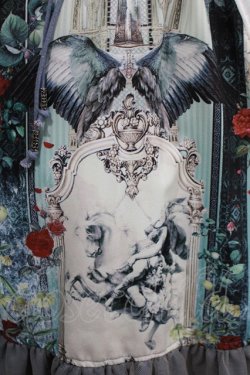 画像4: Ozz oneste / Valkrie神殿モチーフスカート  ブルー H-25-11-17-005-OO-SK-KB-ZH