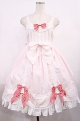 BABY,THE STARS SHINE BRIGHT / Emiliaギンガムジャンパースカート Free ピンク H-25-11-17-1001-BA-OP-NS-ZH