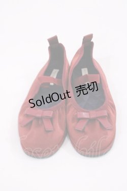 画像1: m petit by misako / AMリボンバレエシューズ S レッド H-25-11-17-1039-LO-SH-NS-ZH