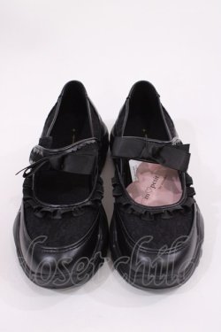 画像1: m petit by misako / AMコウリボンフリルSNK S ブラック H-25-11-17-1040-LO-SH-NS-ZH