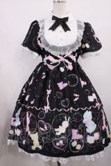 To Alice / シャボンアニマルワンピース L ブラック H-25-11-17-1004-LO-OP-NS-ZH