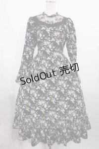 Kurumi Collaboration / KRハナジゴスリーブワンピース M ブラック H-25-11-17-1006-LO-OP-NS-ZH