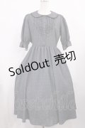m petit by misako / MSKストライプフレアワンピース M グレー H-25-11-17-1007-LO-OP-NS-ZH