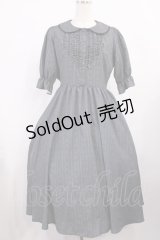 m petit by misako / MSKストライプフレアワンピース M グレー H-25-11-17-1007-LO-OP-NS-ZH