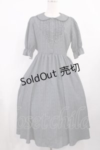 m petit by misako / MSKストライプフレアワンピース M グレー H-25-11-17-1007-LO-OP-NS-ZH