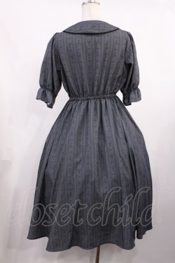 画像2: m petit by misako / MSKストライプフレアワンピース M グレー H-25-11-17-1007-LO-OP-NS-ZH