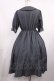 画像2: m petit by misako / MSKストライプフレアワンピース M グレー H-25-11-17-1007-LO-OP-NS-ZH (2)