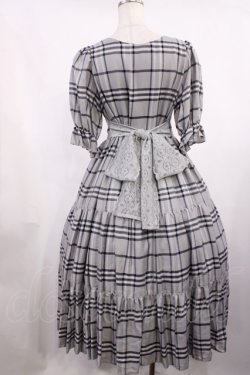 画像2: marcHenTica / チェックワンピース プリンセスサイズ グレー H-25-11-17-1008-LO-OP-NS-ZH