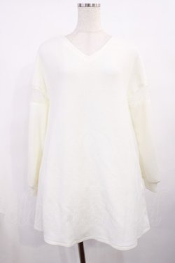 画像1: Bubbles / バックリボンニットワンピース Free オフ H-25-11-17-1010-CA-OP-NS-ZH